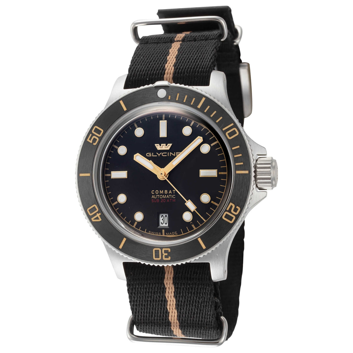 Glycine Combat Sub Box Ceramic Men's Watch GL0522