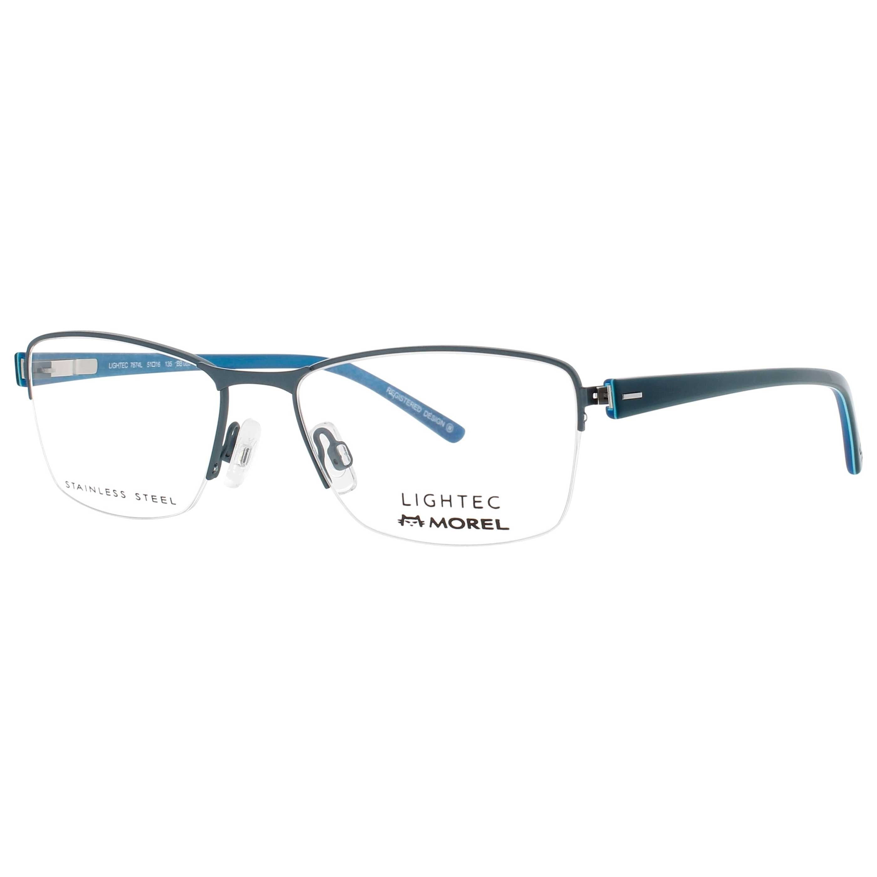 Lightec Men's Eyeglasses LIGHTEC-MOREL-7674L-BB063-51