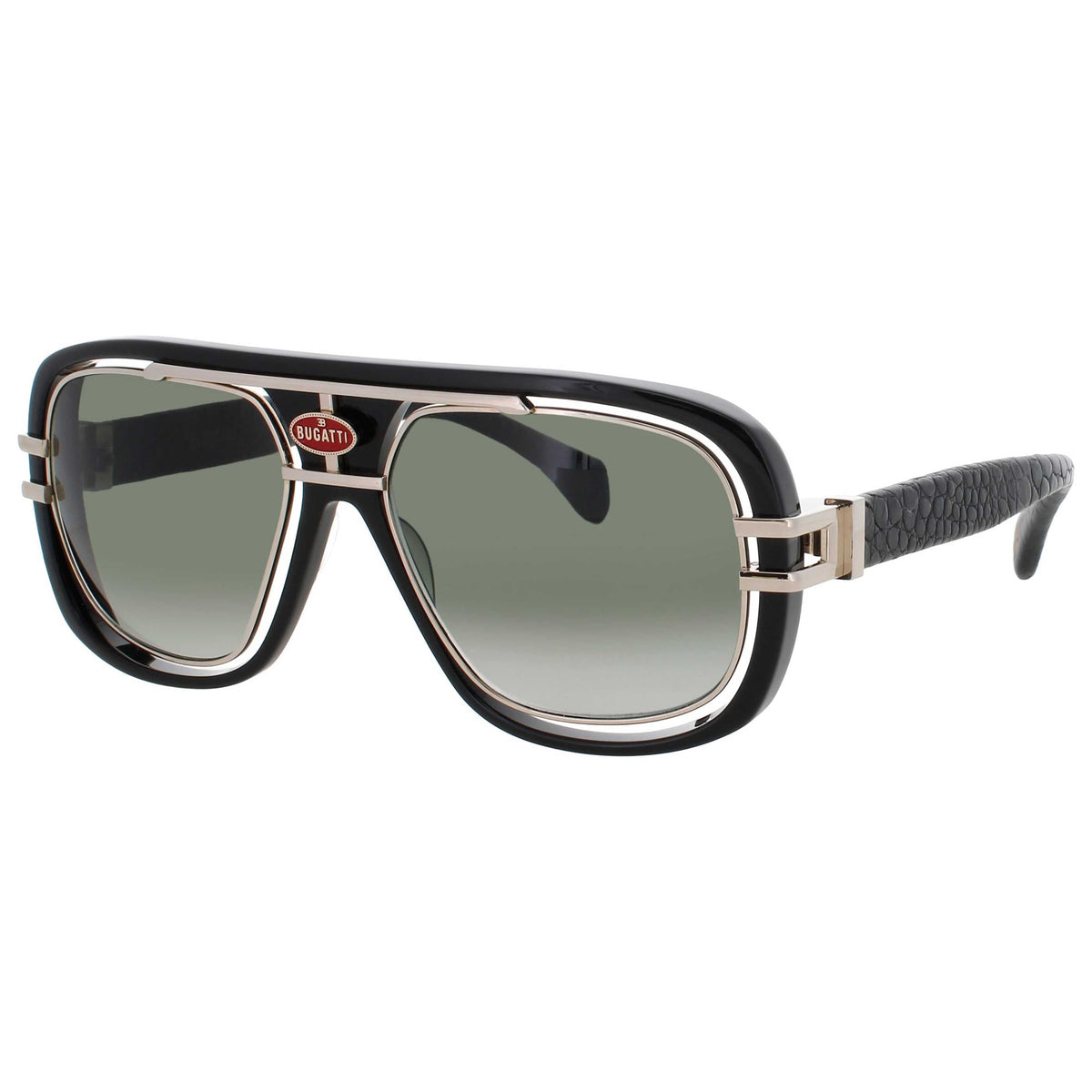 Bugatti Men's Sunglasses BUGATTI-07-BK-WG