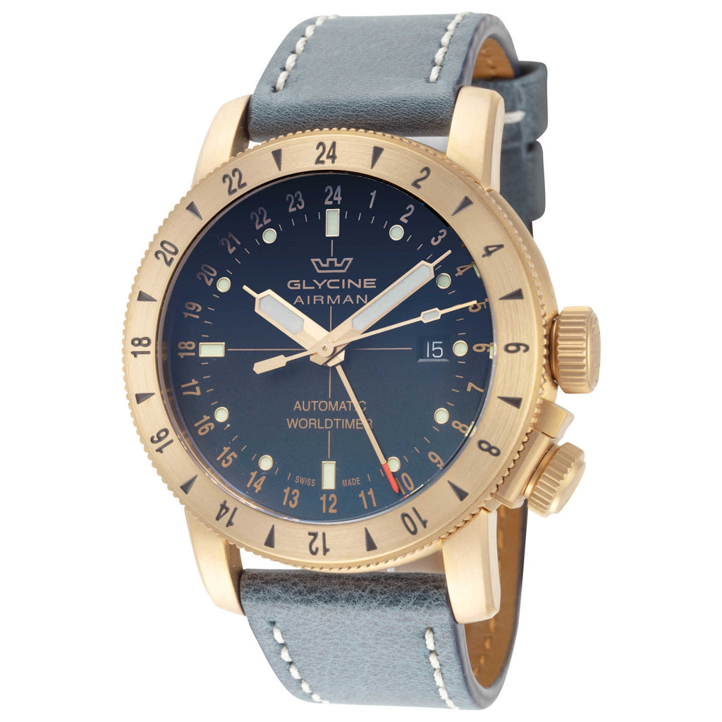 Glycine Airman Contemporary Bronze GMT Men's Watch GL0167