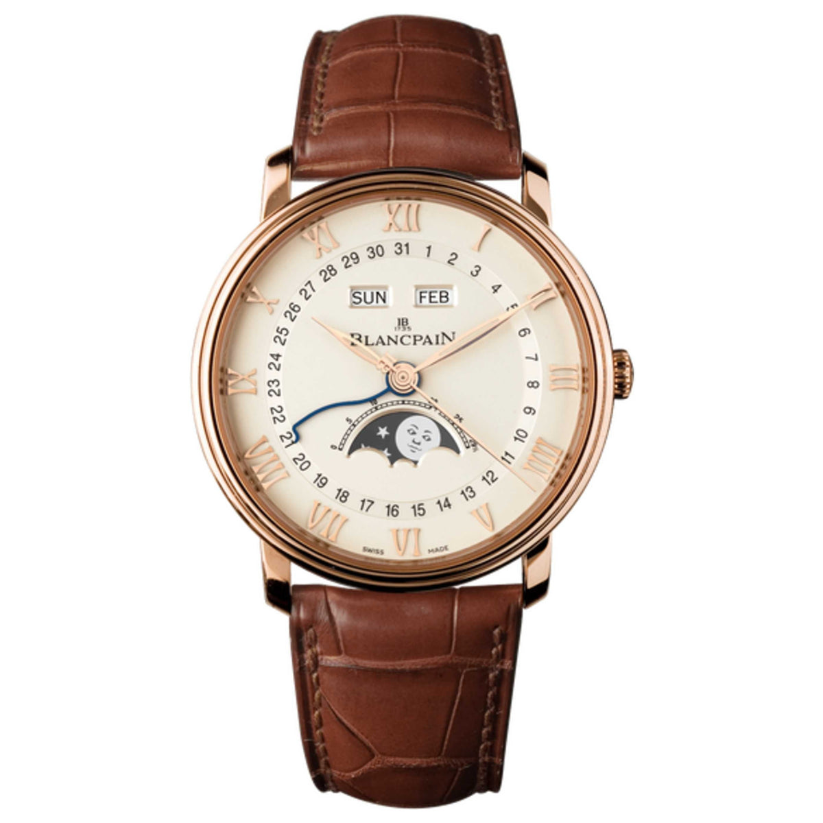 Blancpain Villeret Quantieme Complet Men's Watch 6654-3642-55B