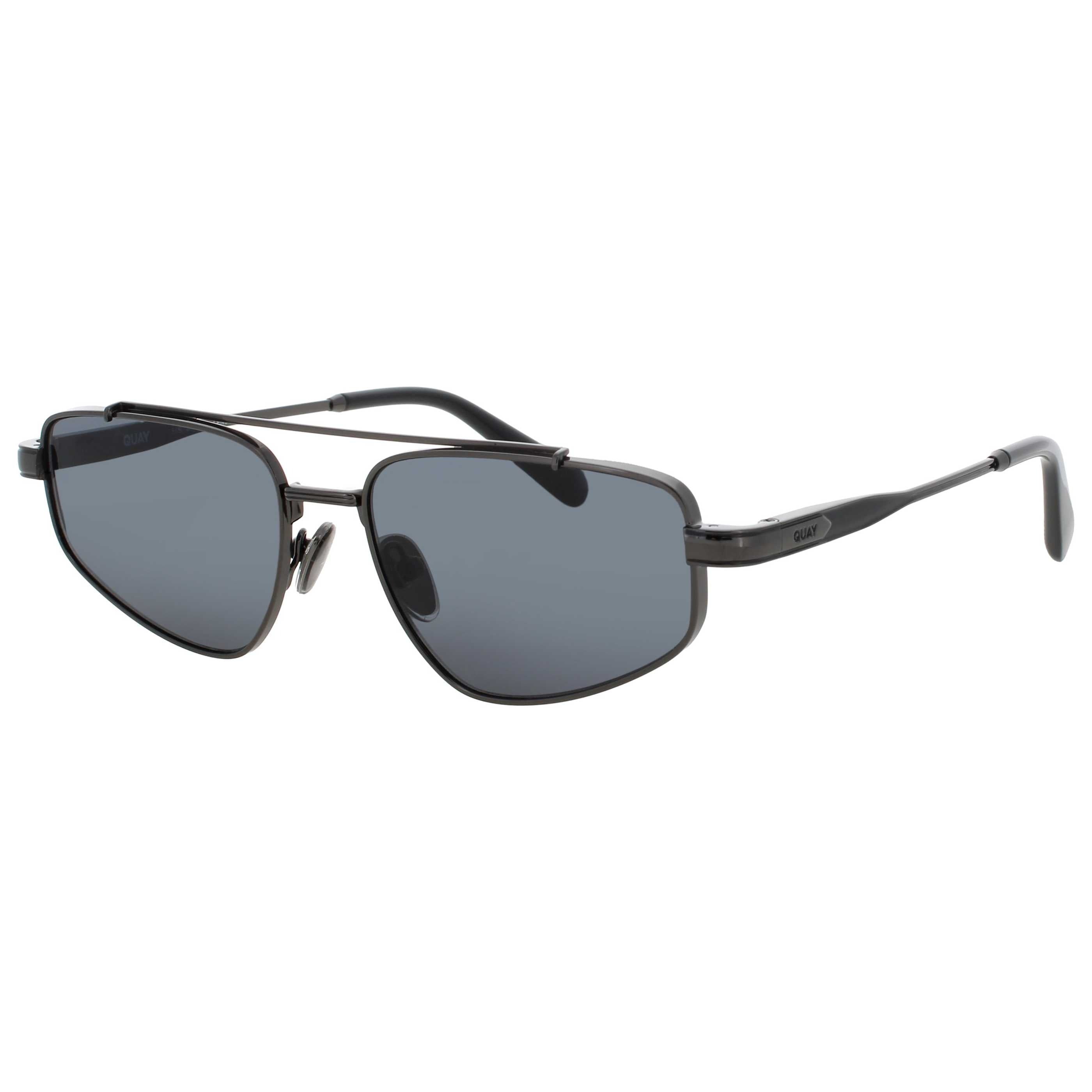 Quay Unisex Sunglasses QUAY-NO-NS-2339-GNMTL-SMK