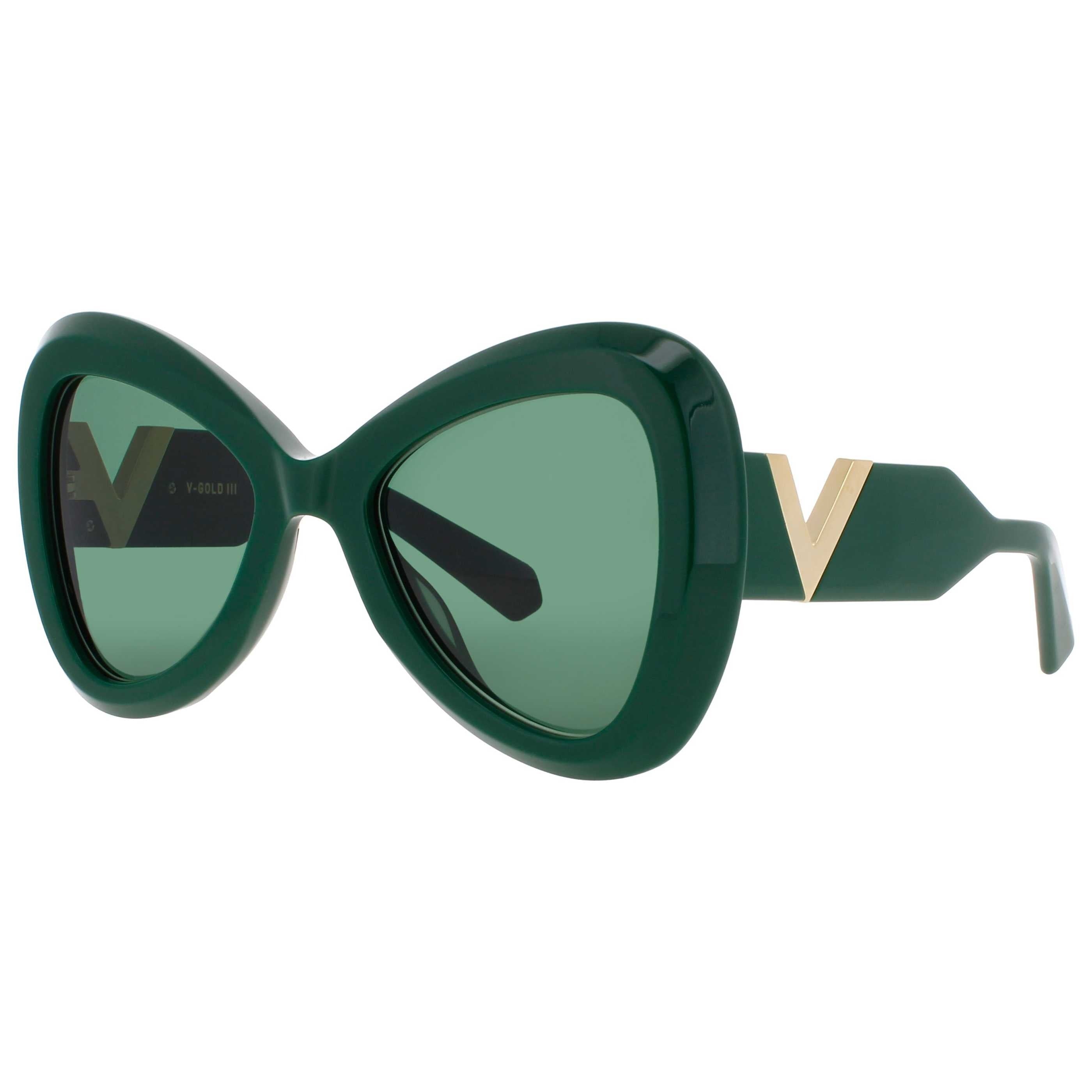 Valentino Unisex Sunglasses VALENTINO-V-GOLD-III-VLS-138C-53