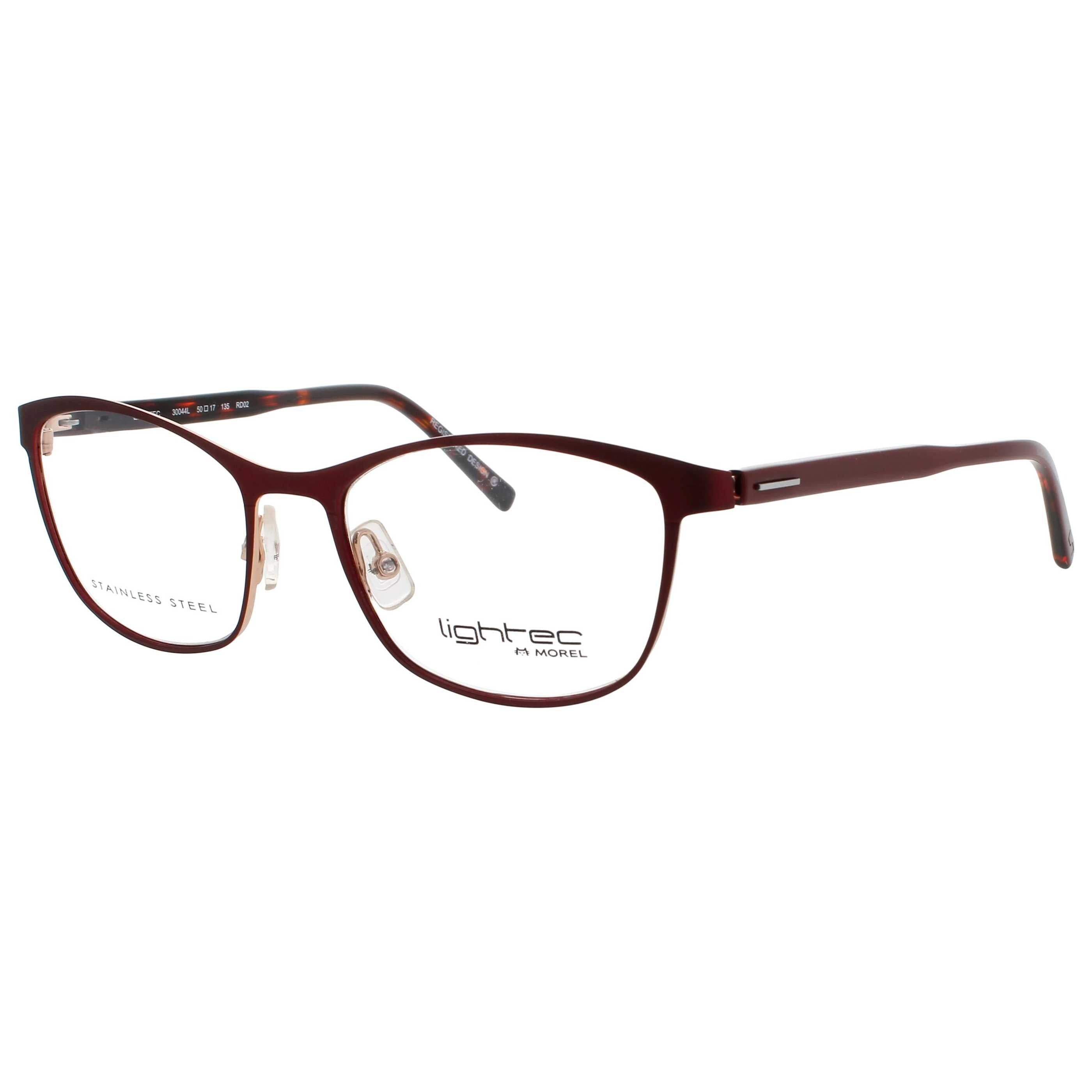 Lightec Men's Eyeglasses LIGHTEC-MOREL-30044L-RD02-50