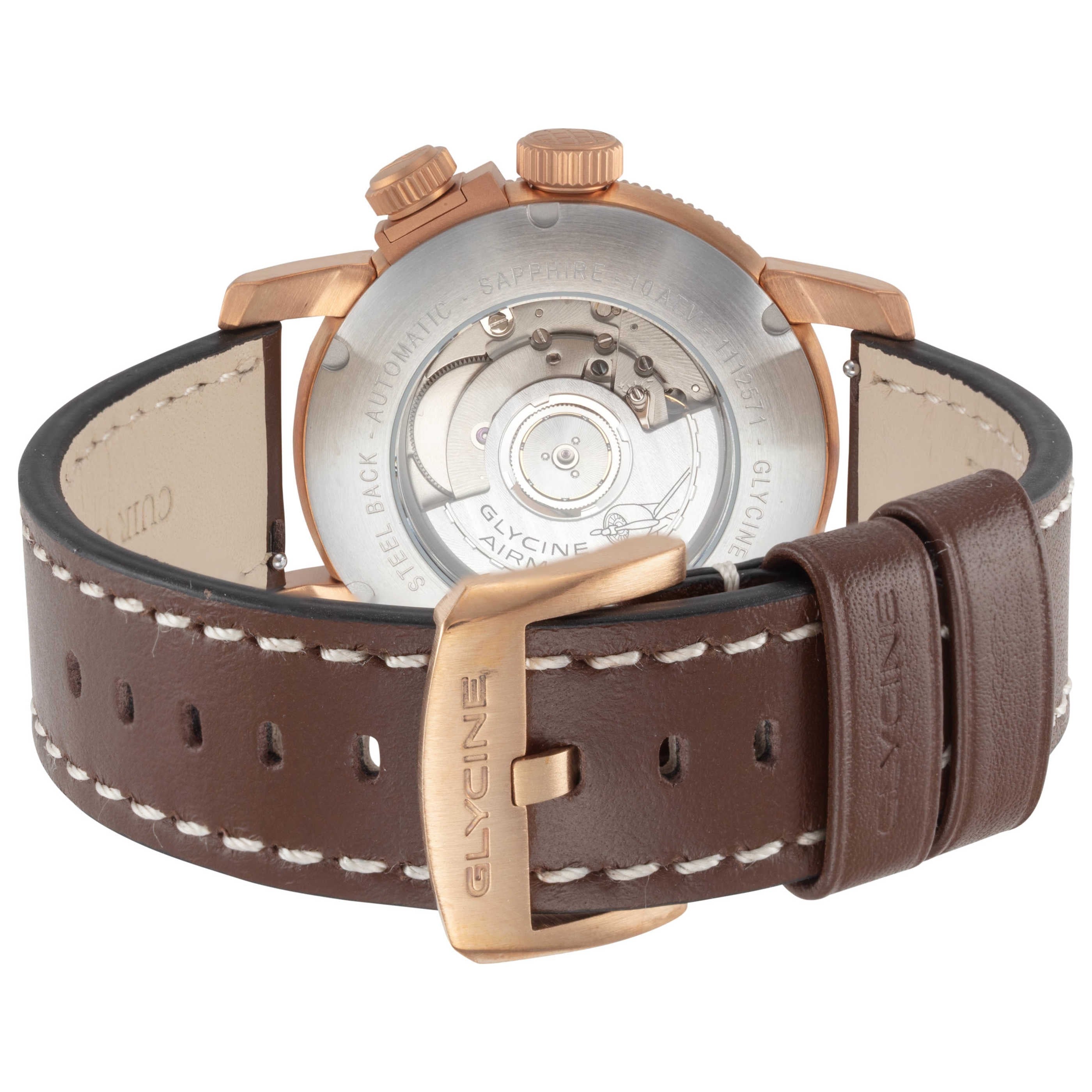 Glycine Airman Contemporary Bronze GMT Men's Watch GL0549