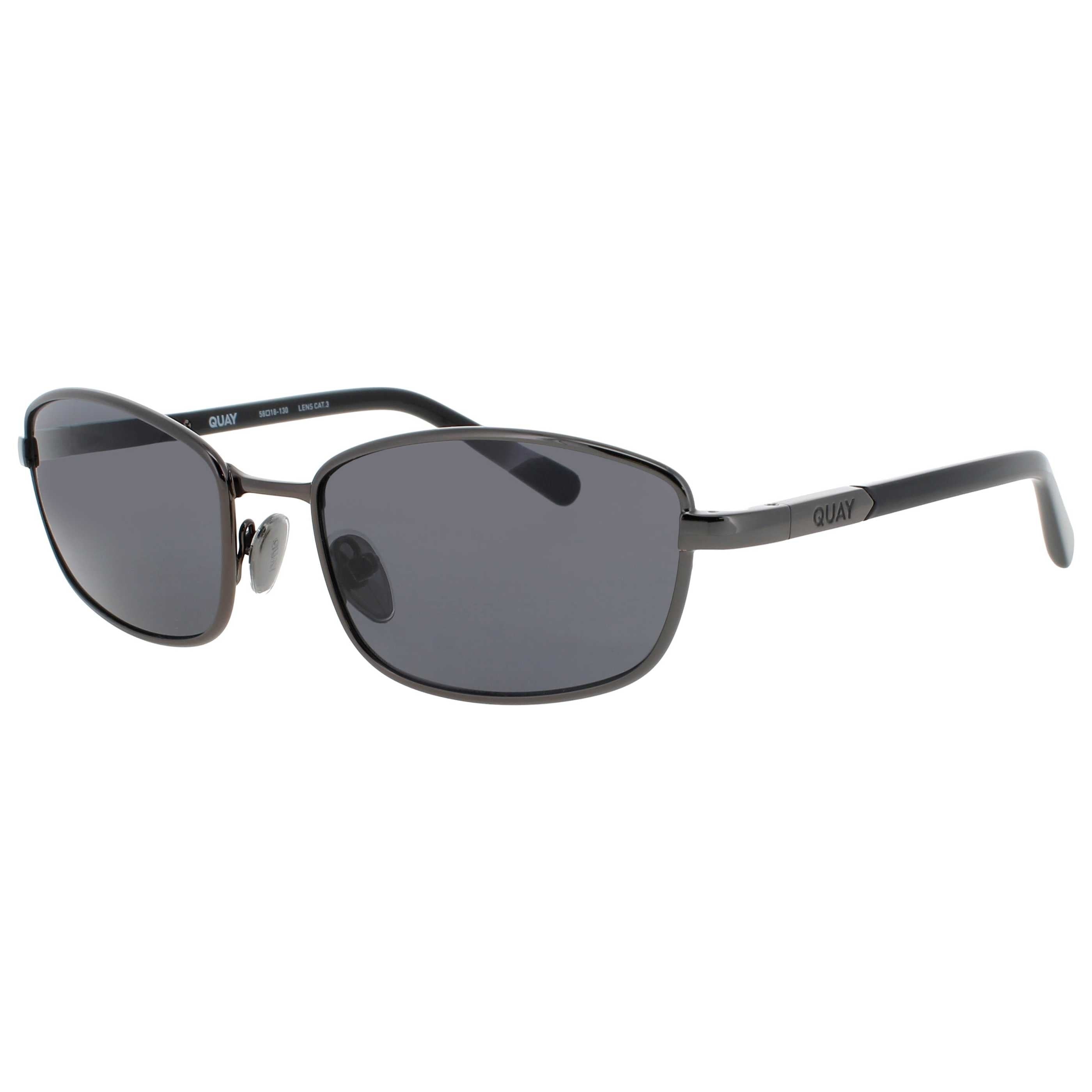 Quay Unisex Sunglasses QUAY-NO-NS-2441-GNMTL-SMK