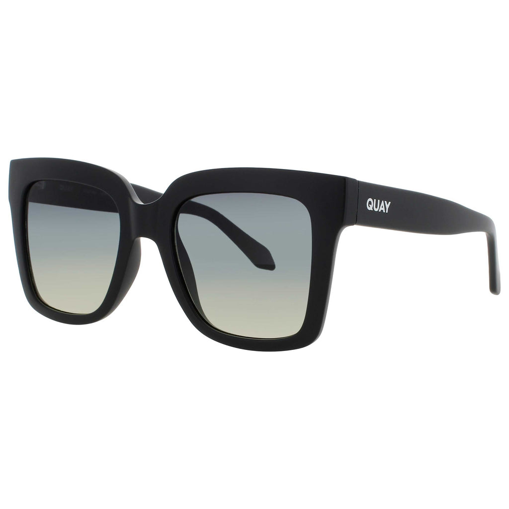 Quay Women's Sunglasses QUAY-QU-000602-MTBLK-SMKGRN