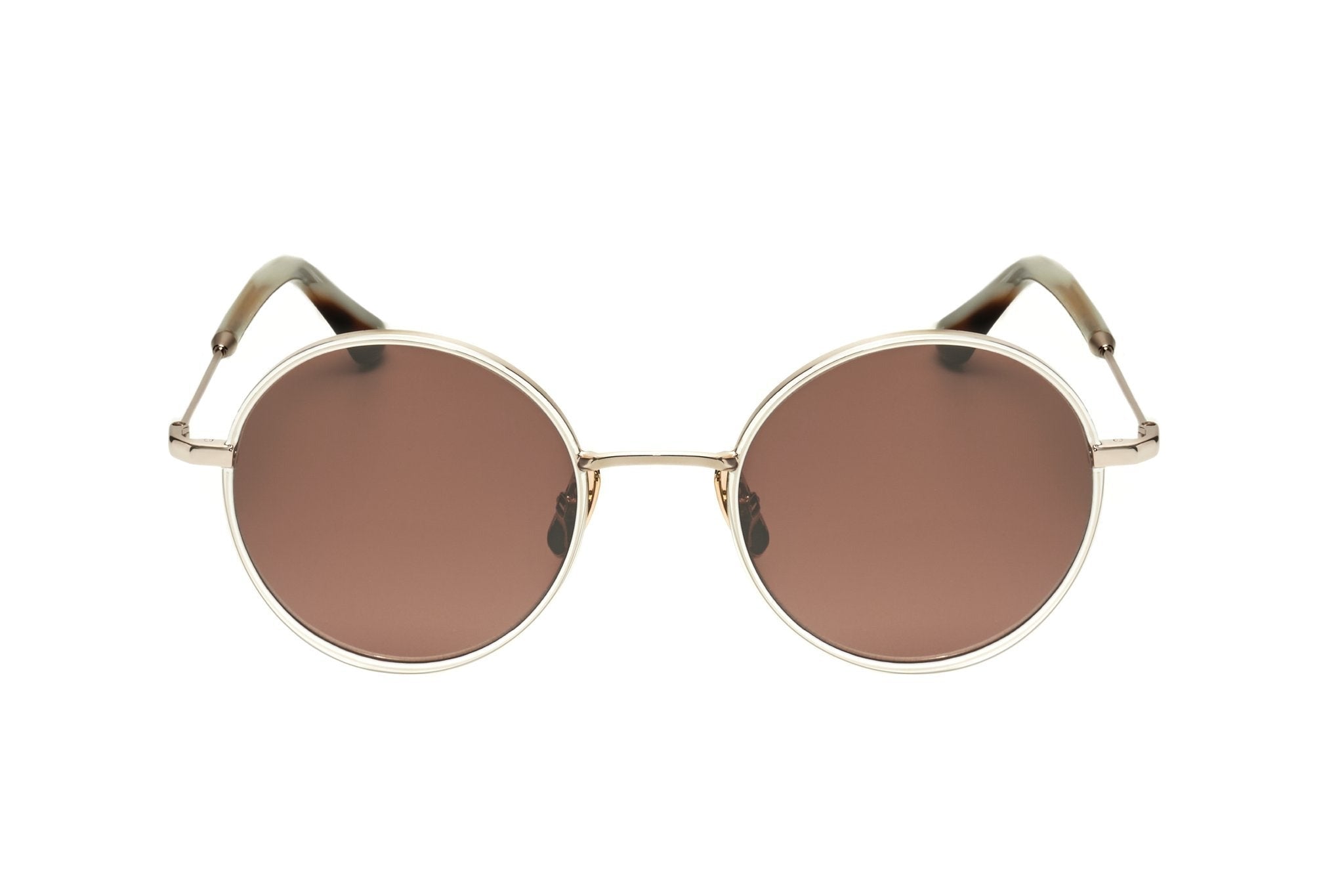 Sandro stainless steel Sunglasses for woman in white