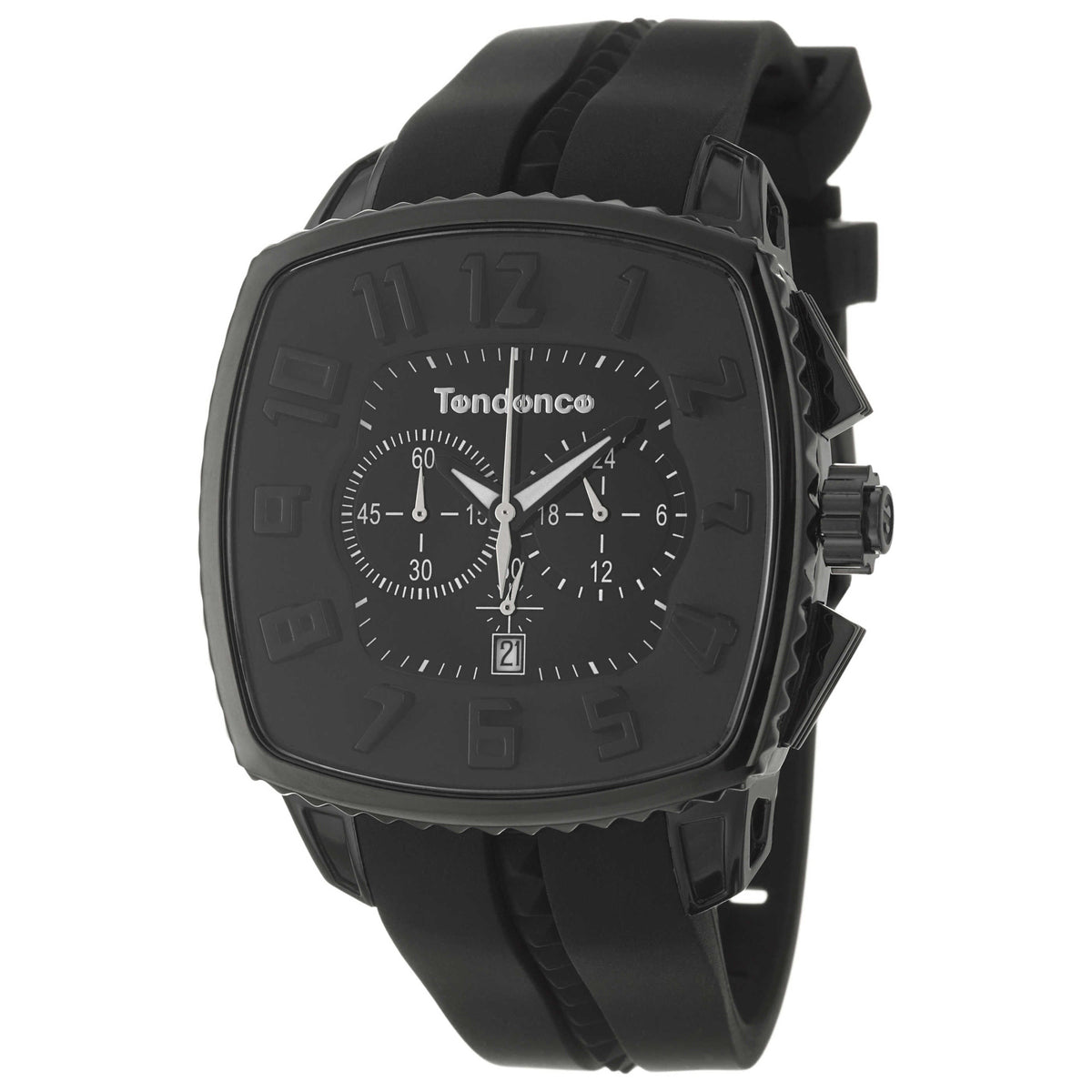 Tendence Gulliver Square Black & White Men's Watch 02086005