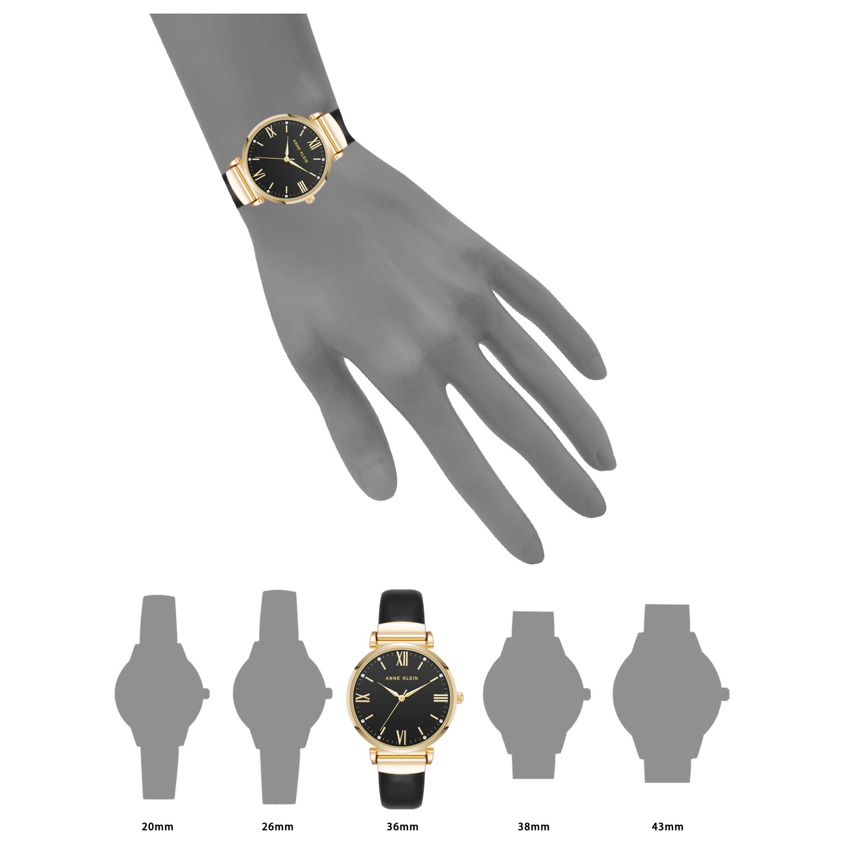 Anne Klein Women's Watch AK-5092GPBK
