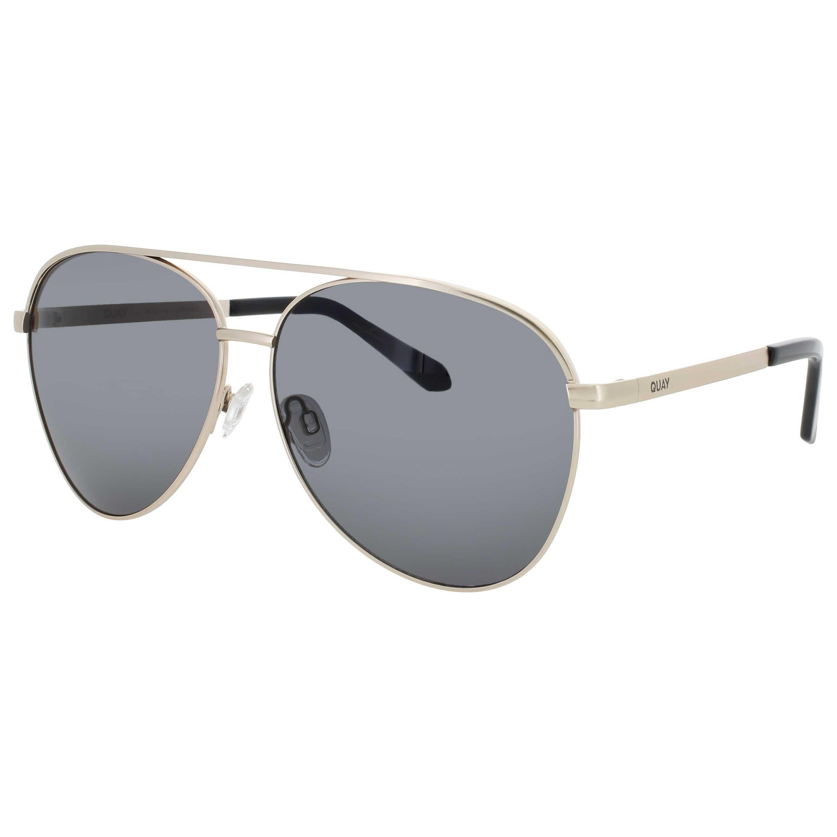 Quay Unisex Sunglasses QUAY-QC-000098-GLD-SMK
