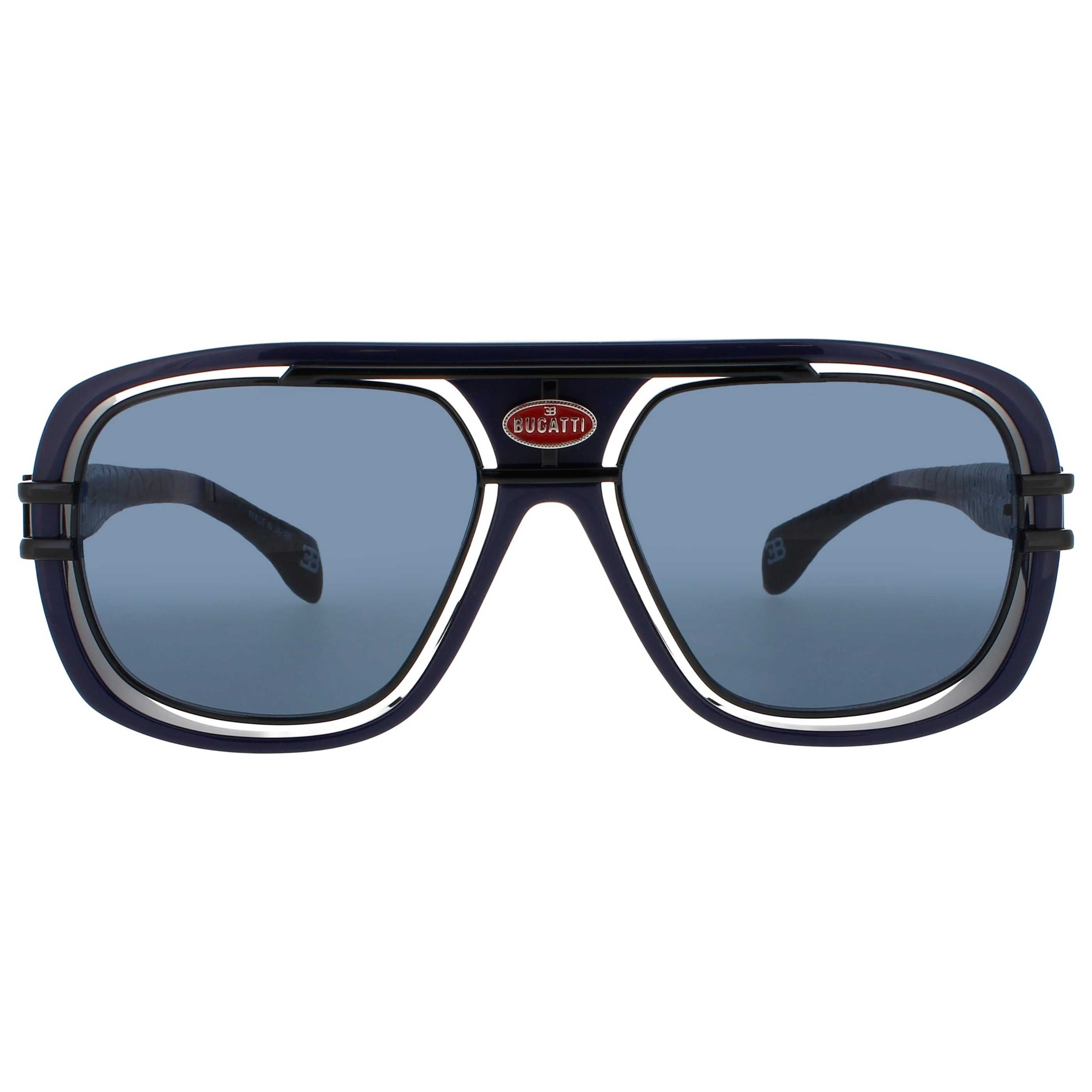 Bugatti Men's Sunglasses BUGATTI-07-DK-BLU-BK