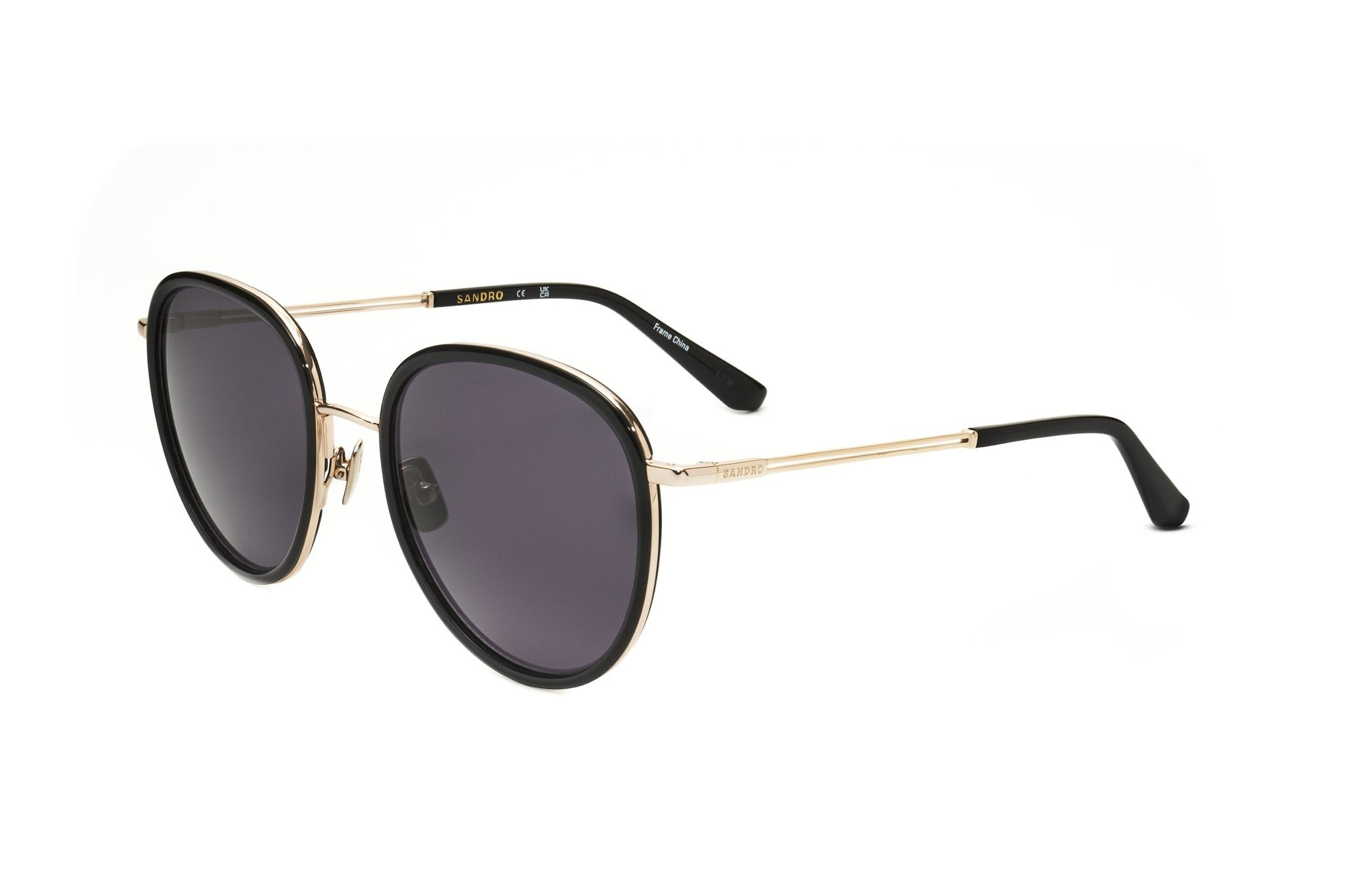 Sandro stainless steel Sunglasses for woman in havana