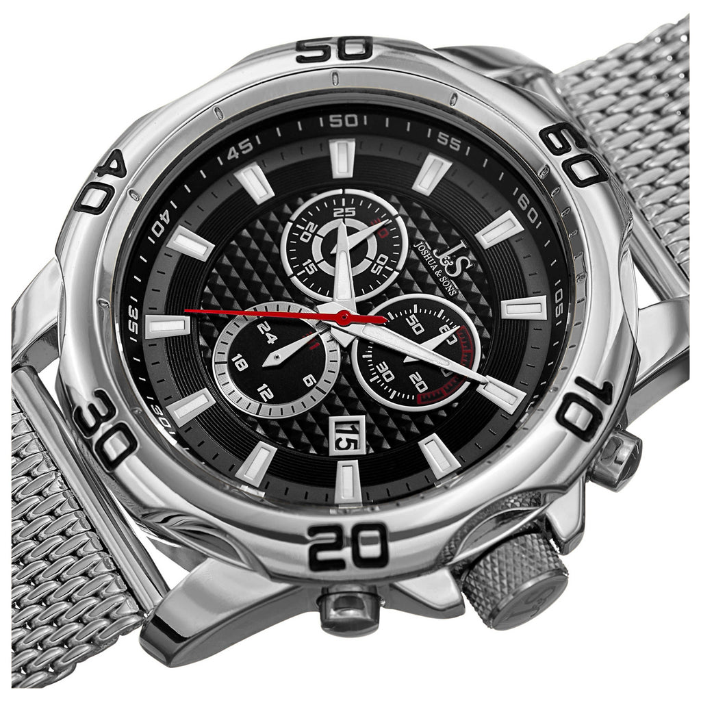 Joshua & Sons Men's Quartz Watch JX123SSBK