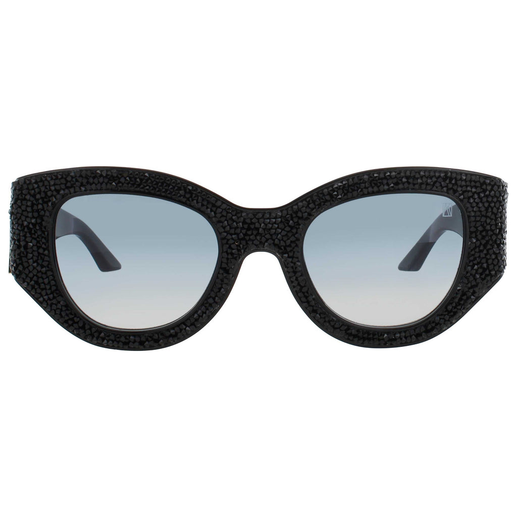 Anna-Karin Karlsson Women's Sunglasses AKK-LUCKY-GOES-TO-VEGAS-BLACK-CRYSTAL