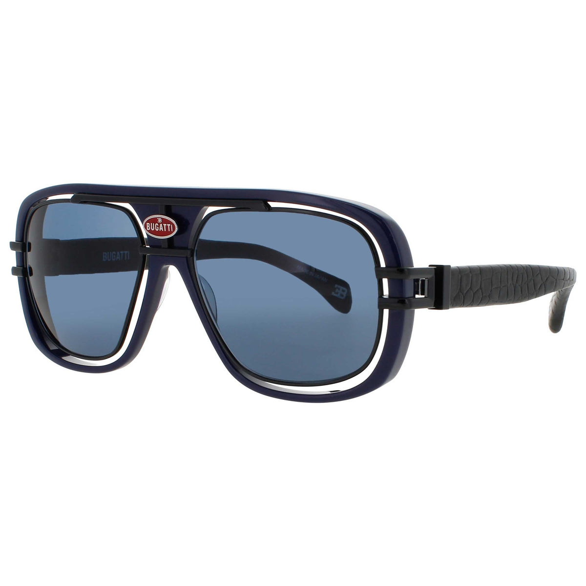 Bugatti Men's Sunglasses BUGATTI-07-DK-BLU-BK