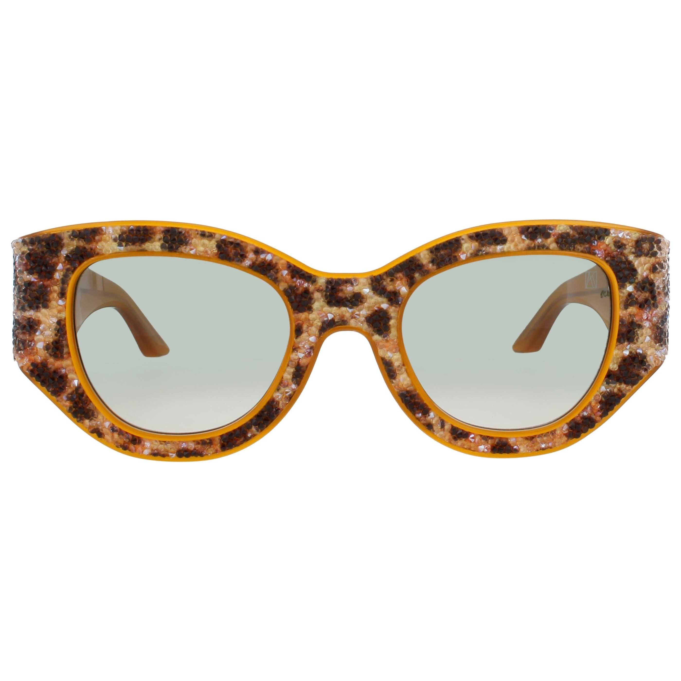 Anna-Karin Karlsson Women's Sunglasses AKK-LUCKY-GOES-TO-VEGAS-LEOPARD