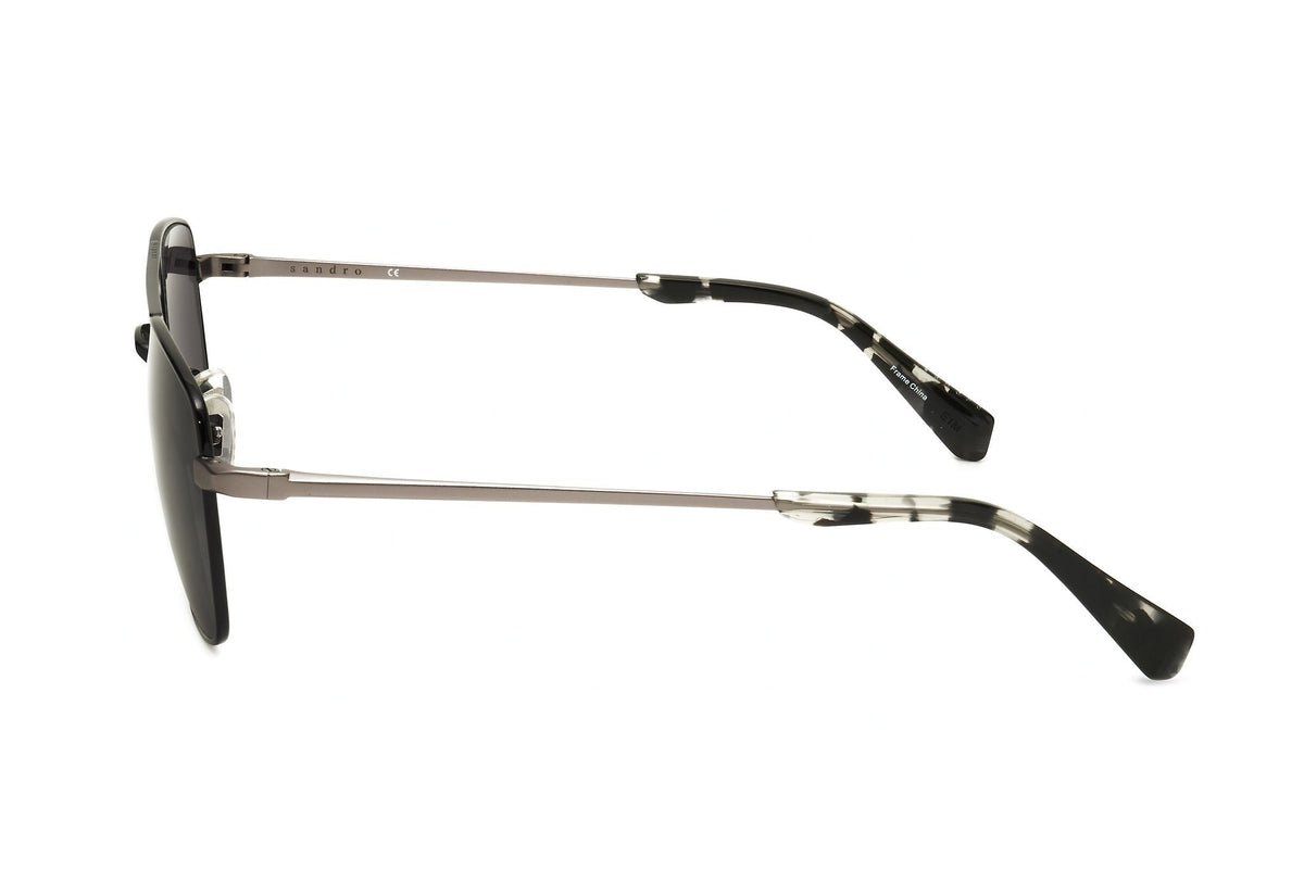 Sandro stainless steel Sunglasses for man in black