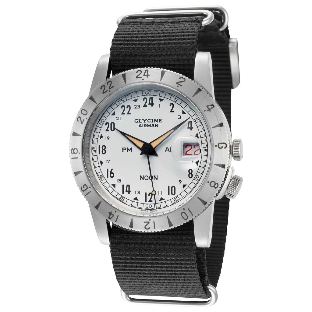 Glycine Airman Vintage Noon GMT Purist Men's Watch GL0376
