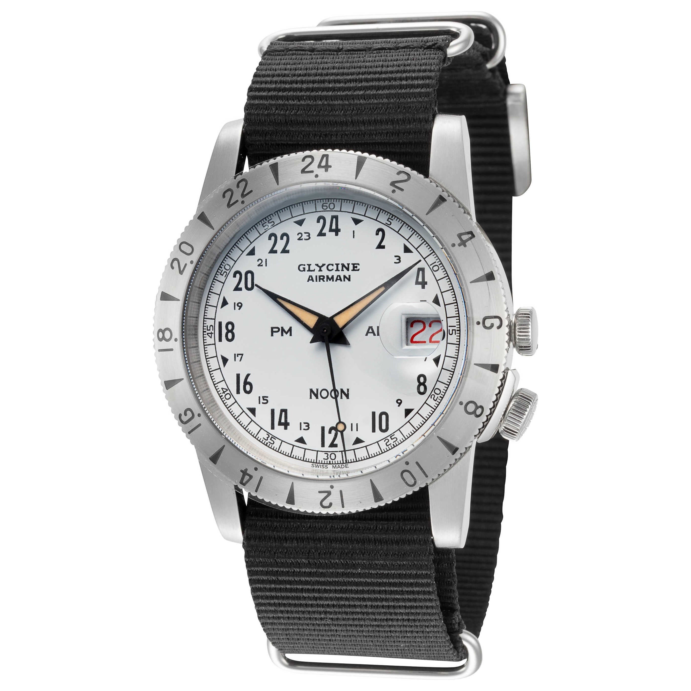 Glycine Airman Vintage Noon GMT Purist Men's Watch GL0376
