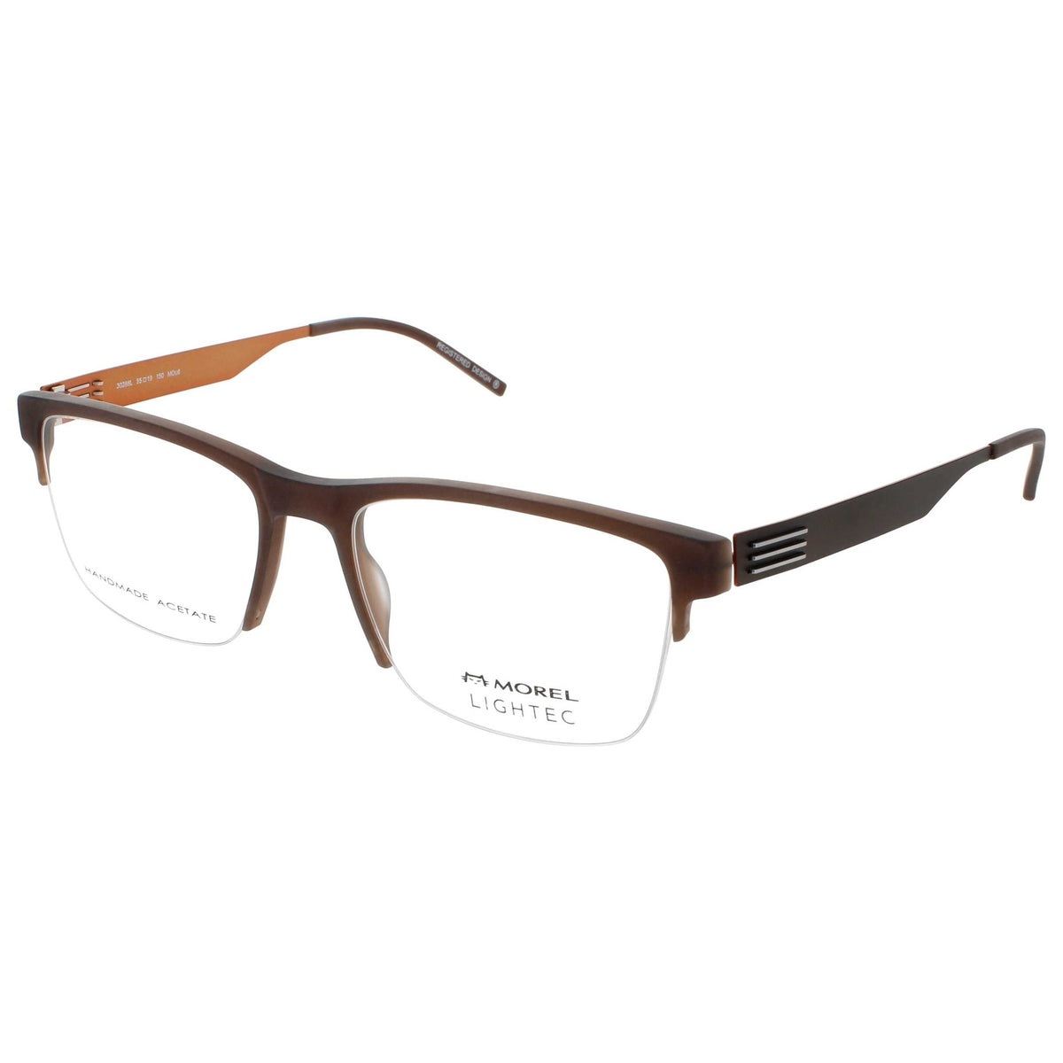 Lightec Men's Eyeglasses LIGHTEC-MOREL-30288L-MO08-55