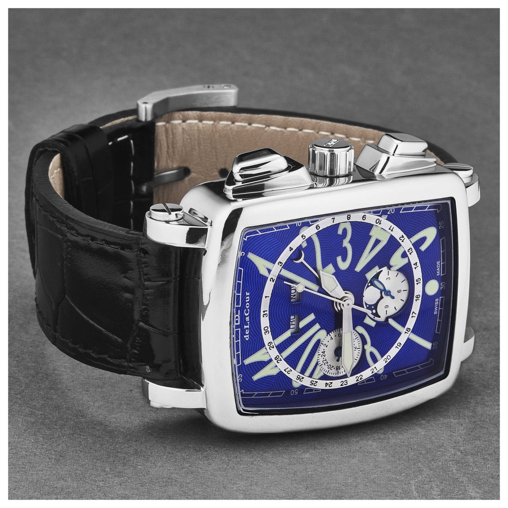DeLaCour Men's Watch WAST1026-BLU