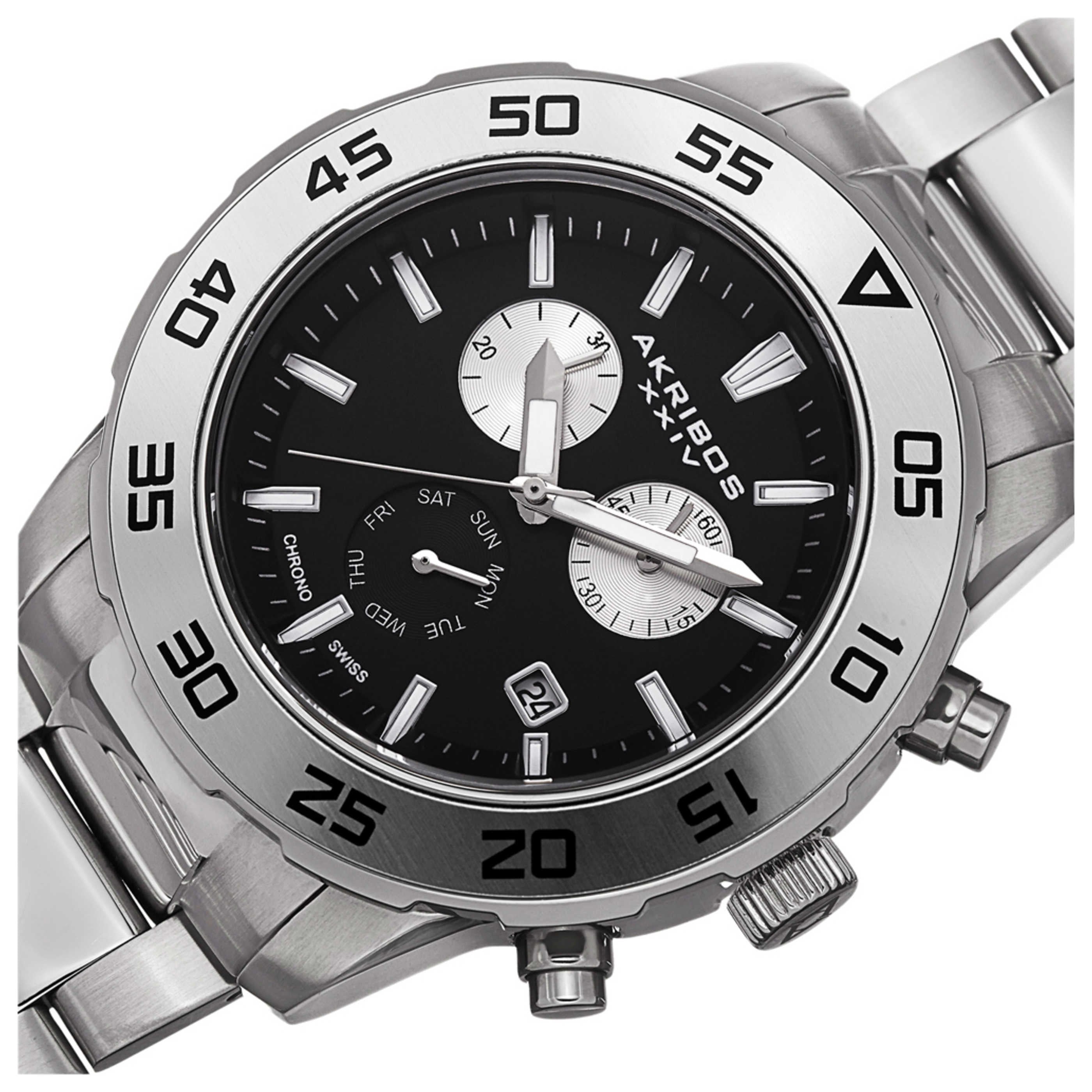 Akribos Xxiv Men's Watch AK669SSB