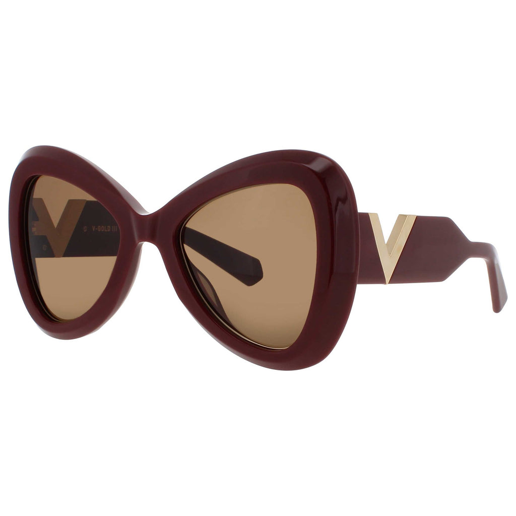 Valentino Unisex Sunglasses VALENTINO-V-GOLD-III-VLS-138B-53