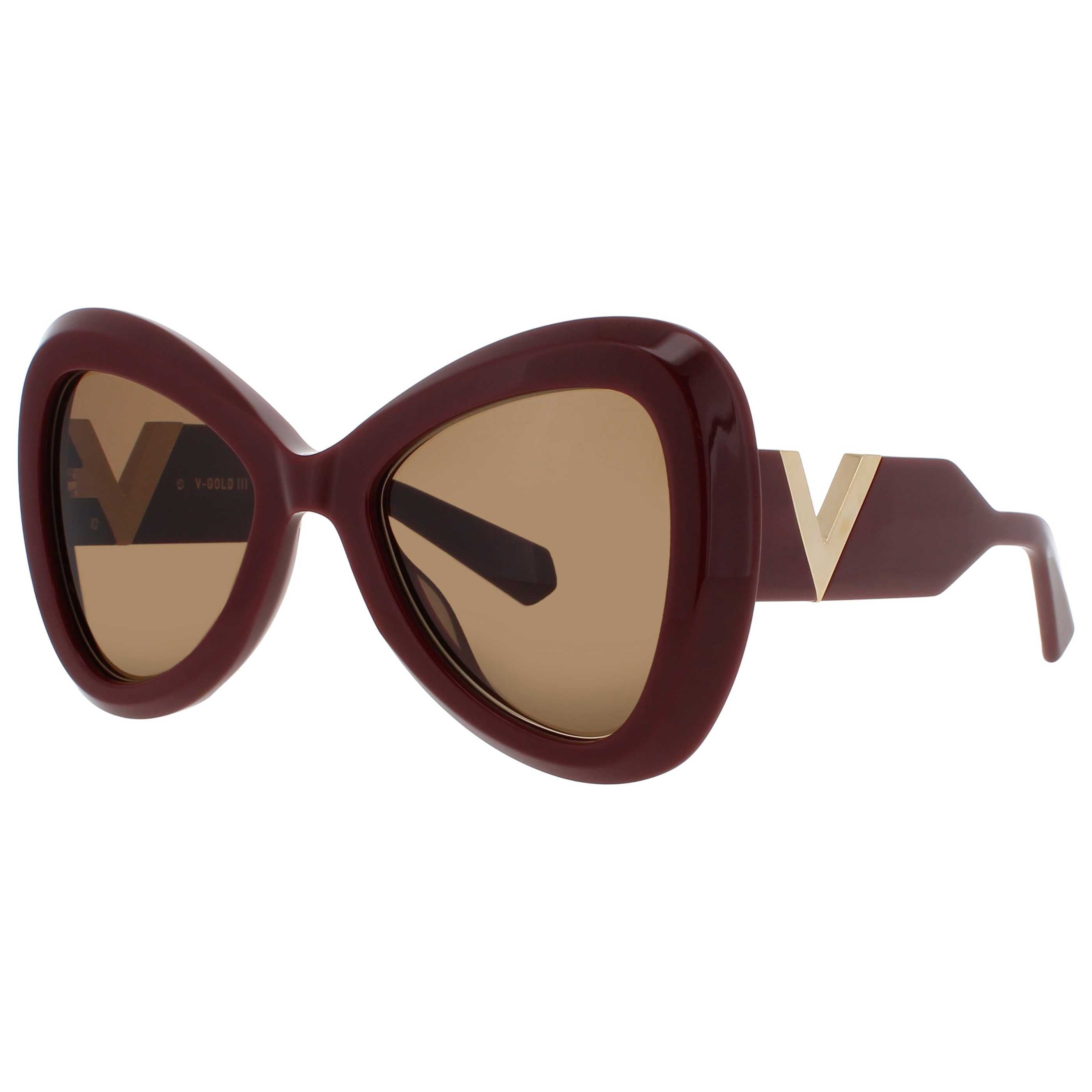 Valentino Unisex Sunglasses VALENTINO-V-GOLD-III-VLS-138B-53