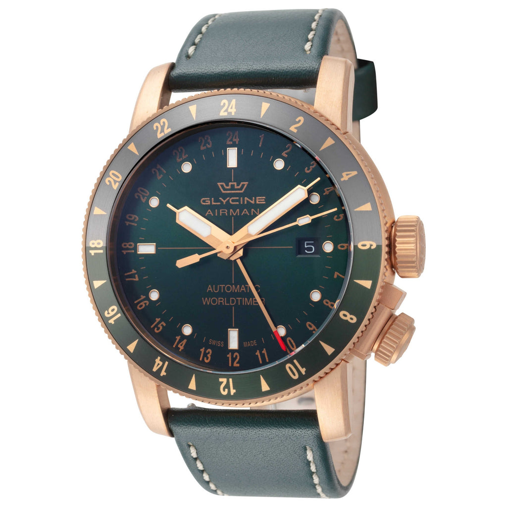 Glycine Airman Contemporary Bronze GMT Men's Watch GL0550