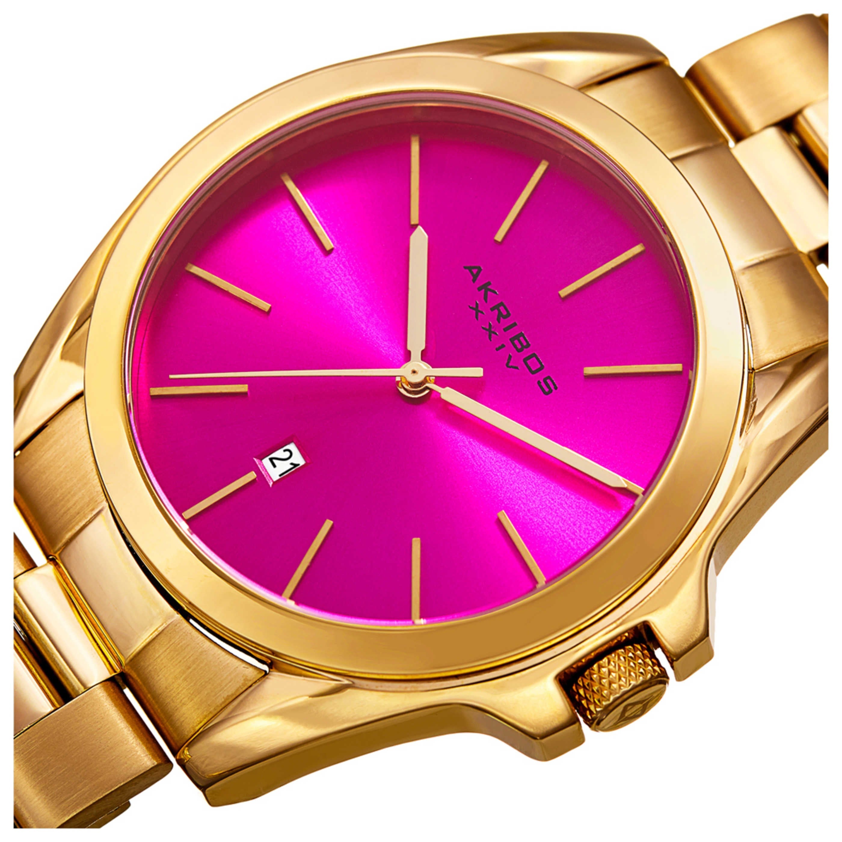 Akribos Xxiv Unisex Watch AK948YGPK
