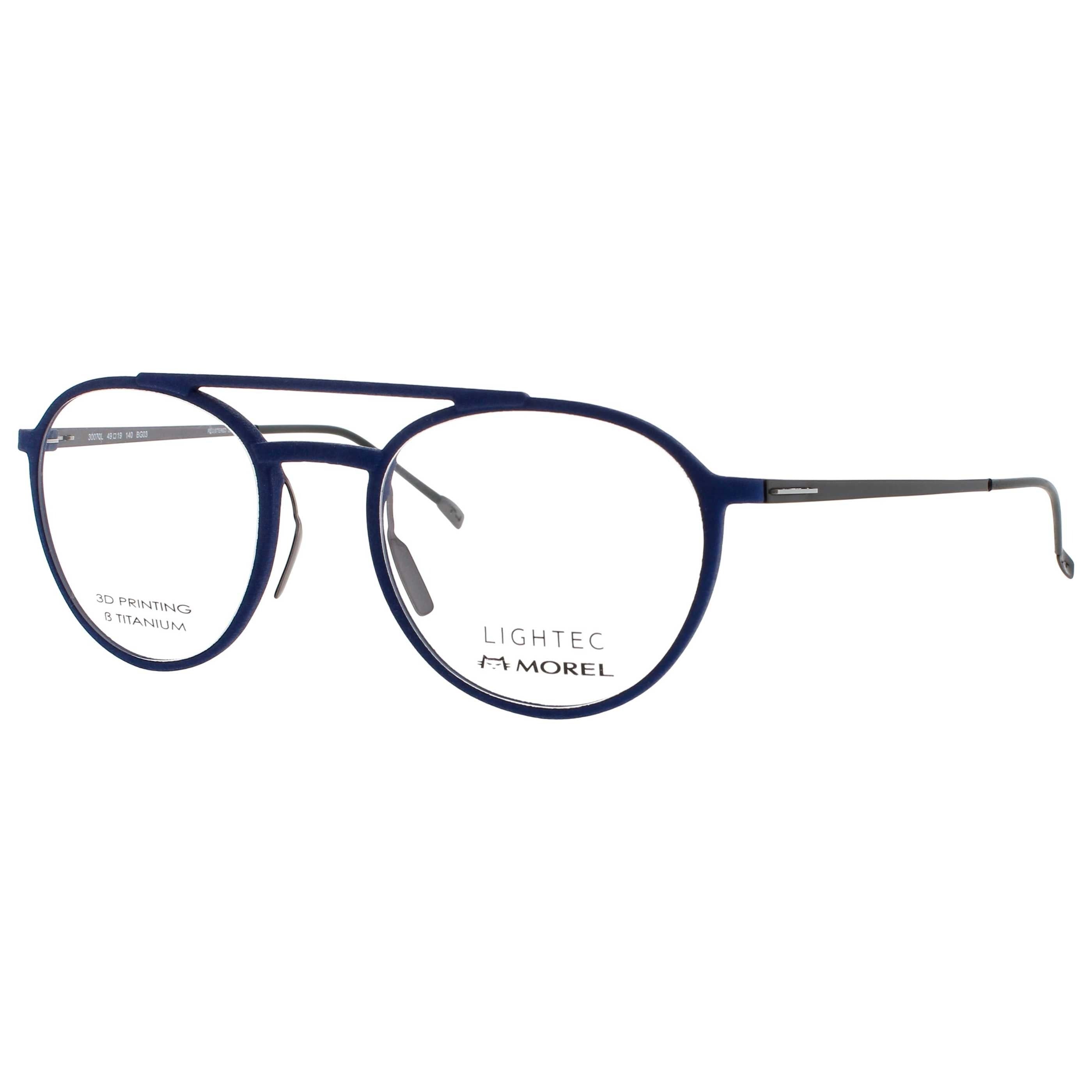 Lightec Men's Eyeglasses LIGHTEC-MOREL-30070L-BG03-49