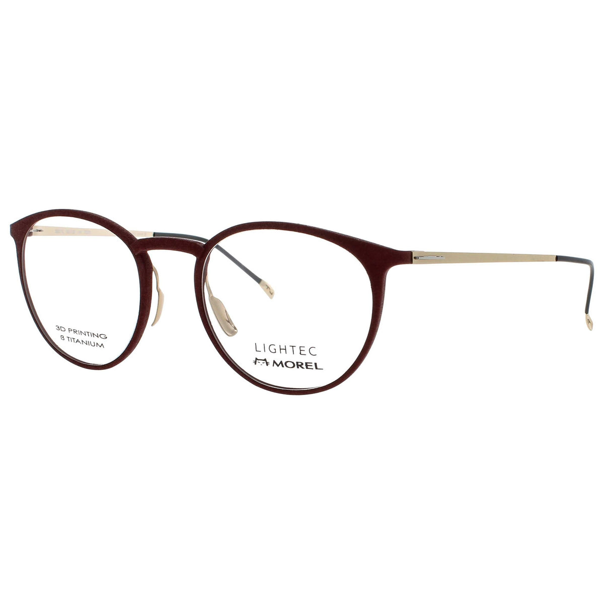 Lightec Men's Eyeglasses LIGHTEC-MOREL-30071L-RD05-50
