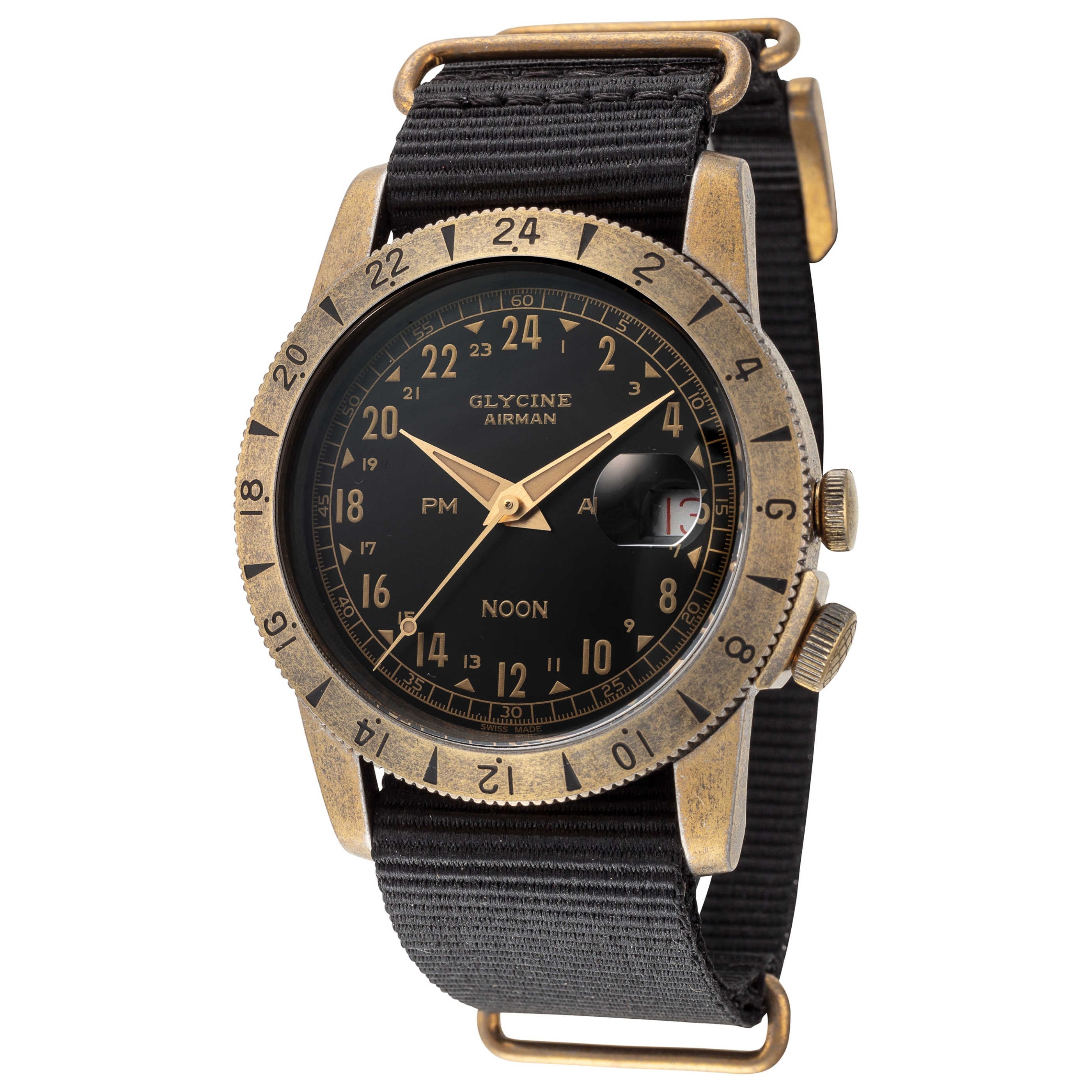 Glycine Airman Vintage Noon Purist Men's Watch GL0379