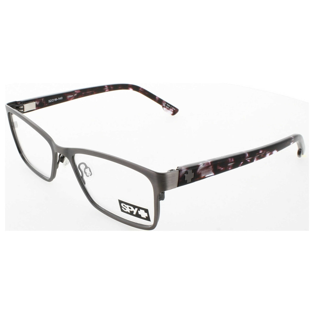 Spy Women's Eyeglasses SPYSONNYBRUSHEDGUNMETALPURPLECAMOTORTOISE-52