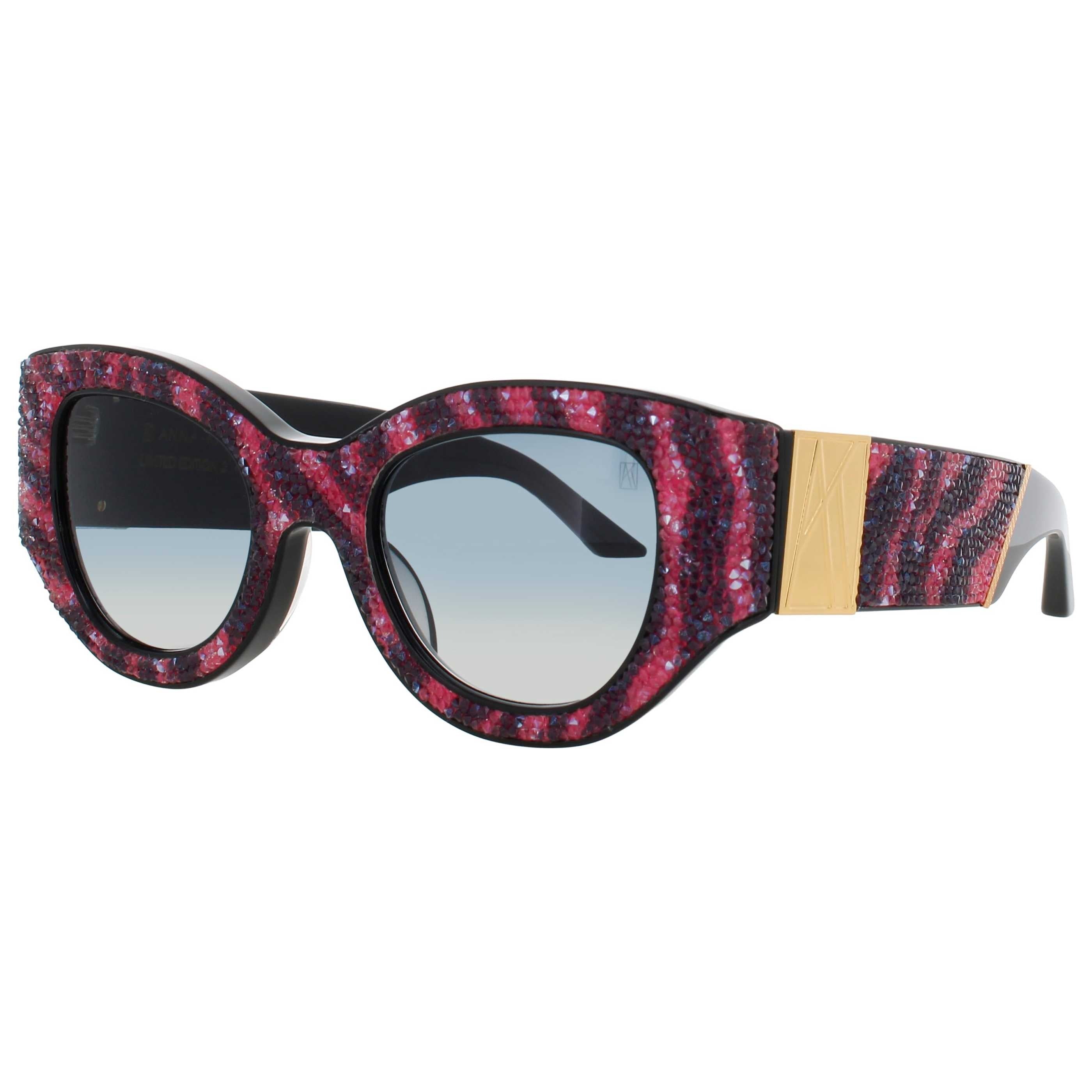 Anna-Karin Karlsson Women's Sunglasses AKK-LUCKY-GOES-TO-VEGAS-CERISE-ZEBRA