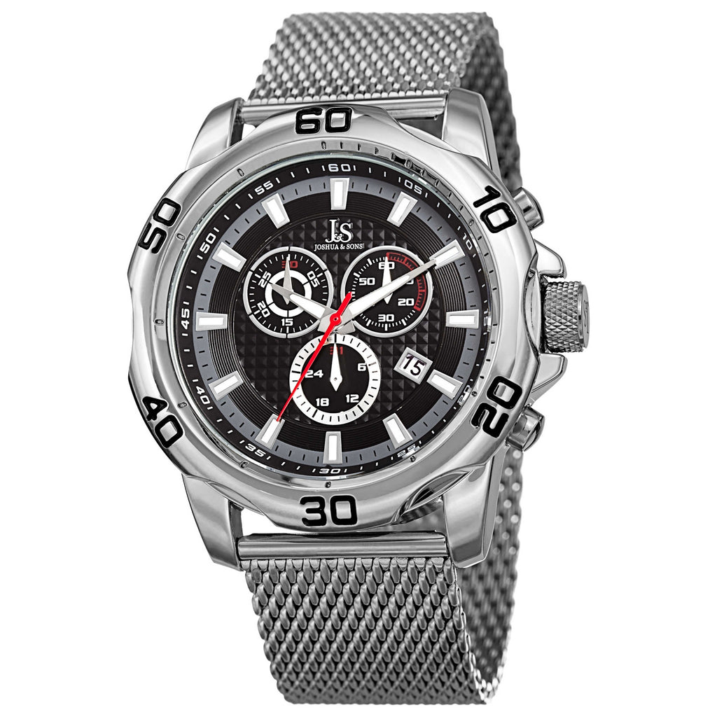 Joshua & Sons Men's Quartz Watch JX123SSBK