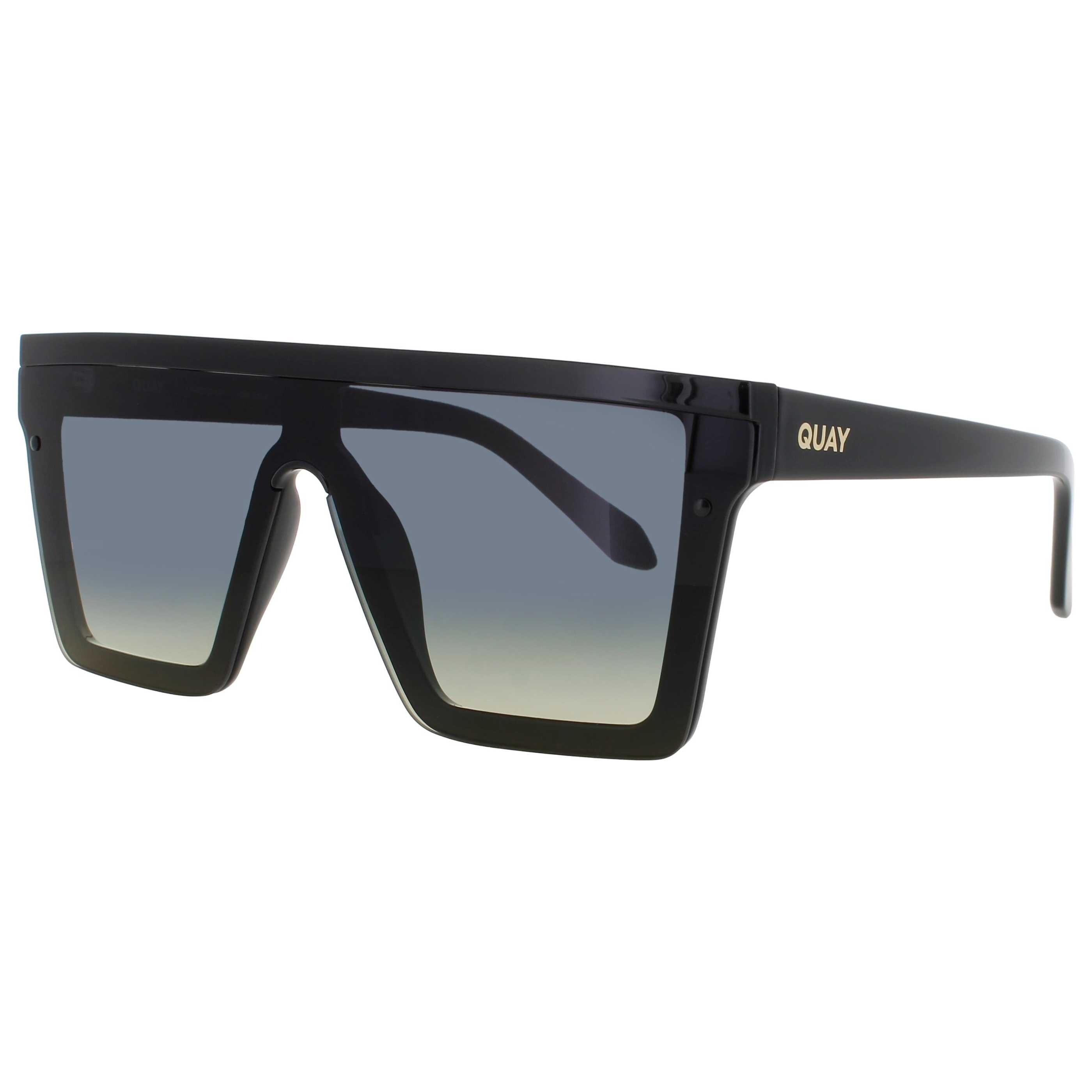 Quay Unisex Sunglasses QUAY-QW-000311-BLK-SMKGRN