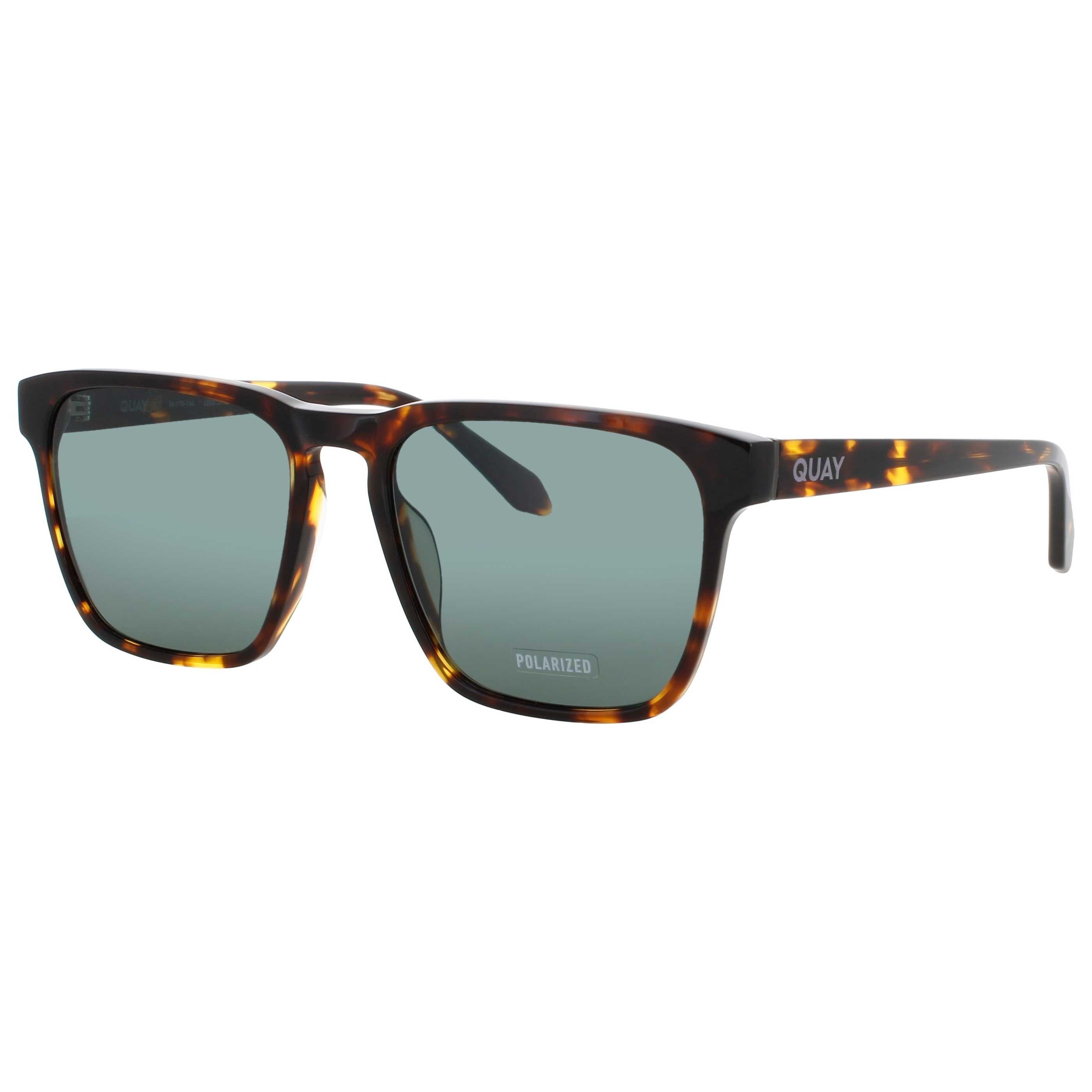 Quay Men's Sunglasses QUAY-NO-NS-2293-TRTYLW-GRNPOL