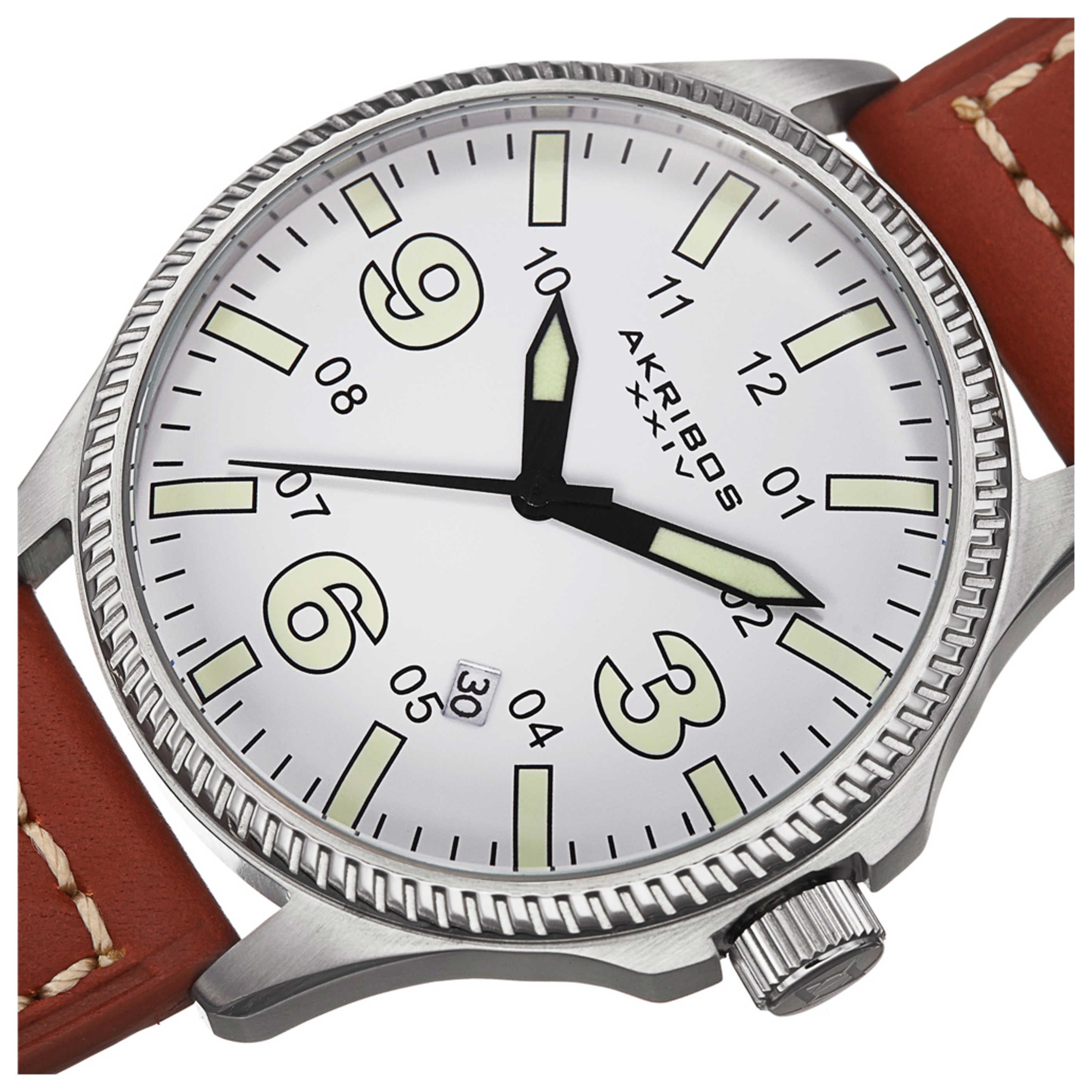 Akribos Xxiv Men's Watch AK833SSBR