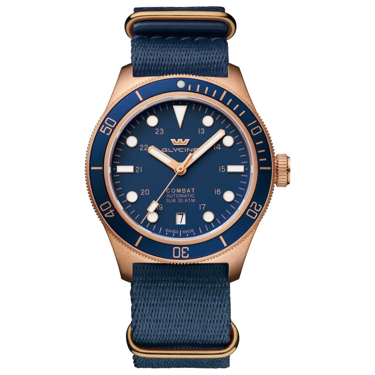 Glycine Combat Sub Sport Bronze Unisex Watch GL0518