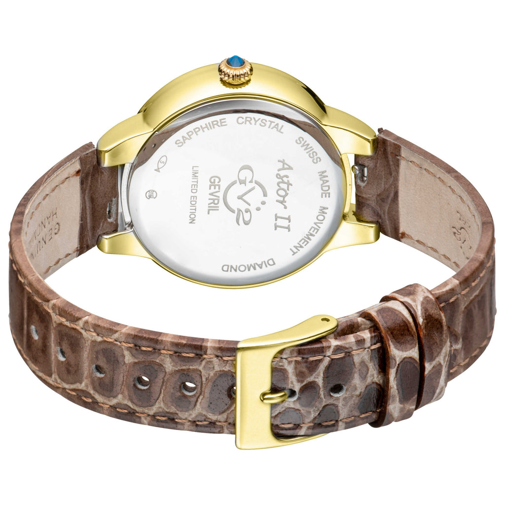 GV2 by Gevril Astor II Women's Watch 9142-L8